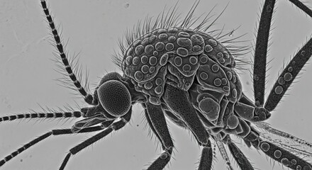 TEM visualization of parasite sporogony within mosquito