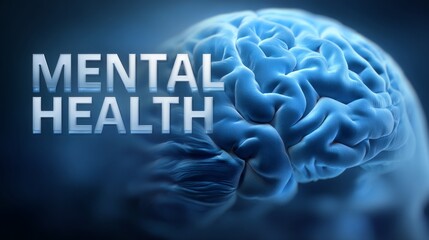 A vibrant illustration highlights the brain, symbolizing the importance of mental health