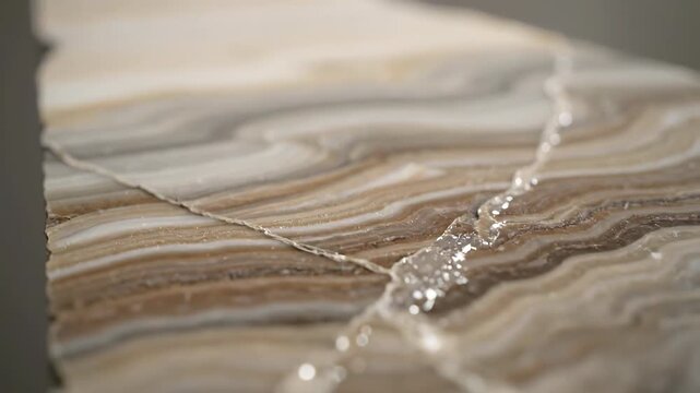 Polished agate mineral, macro stone background