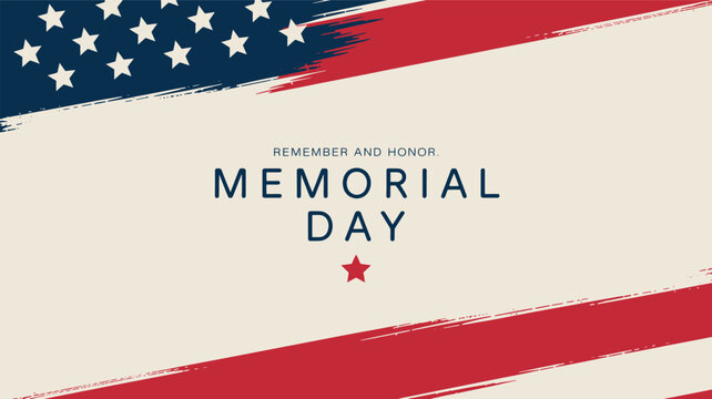 Memorial day united states of america patriotic holiday remembrance of fallen soldiers and heroes silhouette