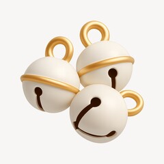 Elegant golden jingle bells illustration.