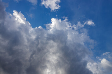 The sky is blue with a few clouds scattered throughout