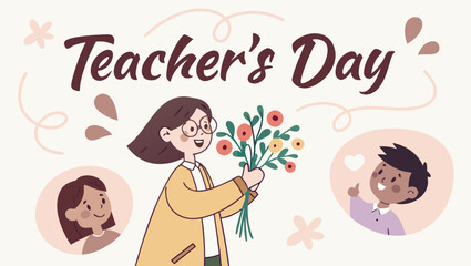 Teachers day celebration with students