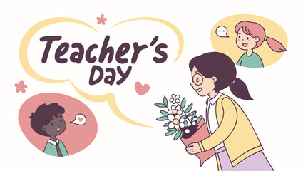 Teachers day celebration with students