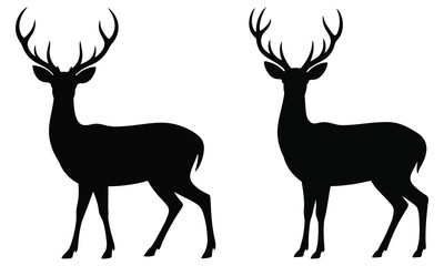 deer silhouette vector