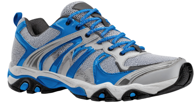 Sport shoes with modern design and comfortable fit isolated on white background for running, training, and fitness activities