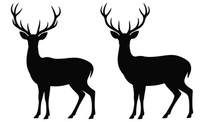 deer silhouette vector