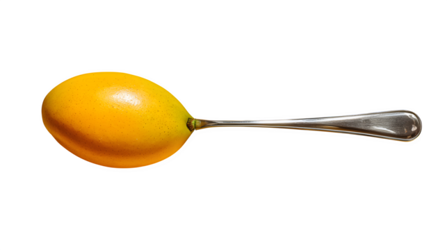 Orange Spoon Hybrid, isolated on transparent background