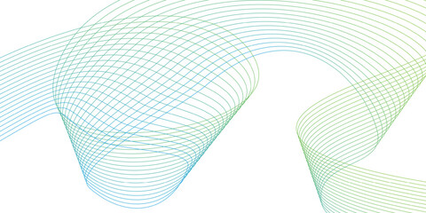 Abstract blue wave vector background design with curved lines and light pattern