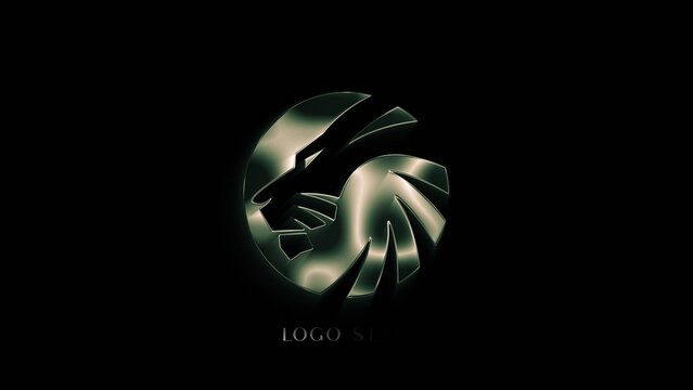 Futuristic Cinematic Metallic Logo Reveal