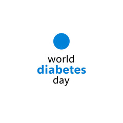 Raise diabetes awareness with this compelling design for World Diabetes Day, a modern symbol for health campaigns and vital information