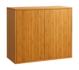 Eco-friendly shoe cabinet with a bamboo finish for stylish and sustainable storage.