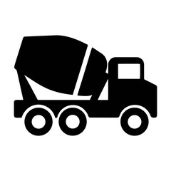 Concrete mixer truck vector illustration for construction vehicle and building industry design needs