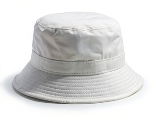 Classic white cotton bucket hat for everyday wear