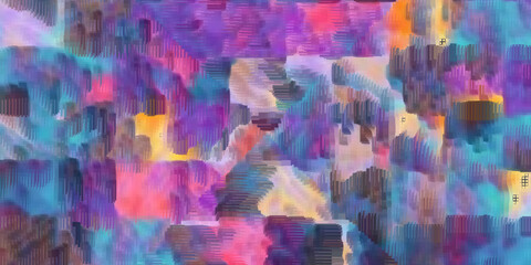 Fototapeta premium Abstract colorful vibrant mosaic tile background texture