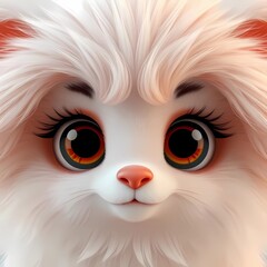 Obraz premium white Persian cat portrait
