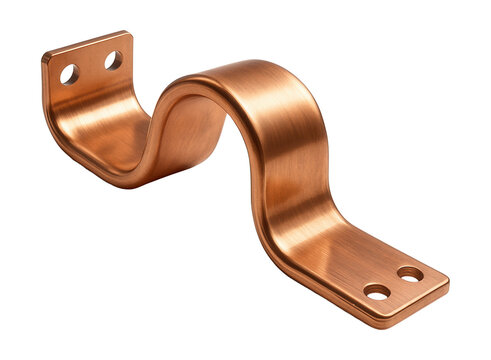 Bendable copper grounding busbar for compact home installations, fits around obstacles.