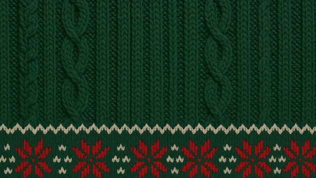 Festive knitted sweater pattern