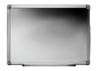 Blank Canvas for Ideas: A sleek, empty whiteboard, the perfect surface for brainstorming, presentations, and creative expression. This image captures the essence of a workspace ready for innovation.
