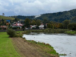 Muszyna jesień, Dolina Popradu.