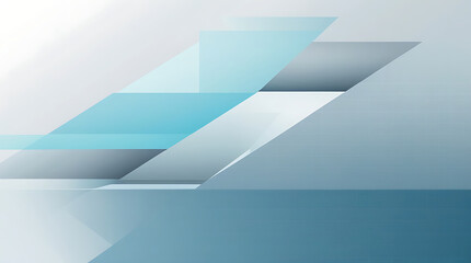 Abstract geometric background with overlapping translucent blue and gray shapes