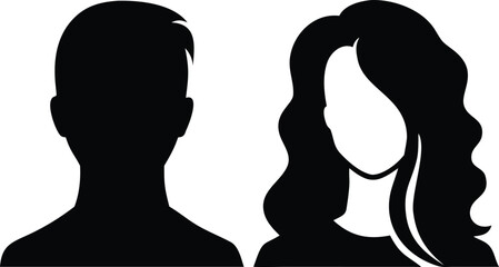 Man and woman silhouette
