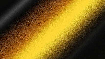 Abstract gradient background with dynamic black, gold and yellow spray paint