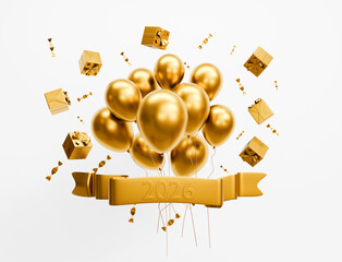 2026 Happy New Year greeting card