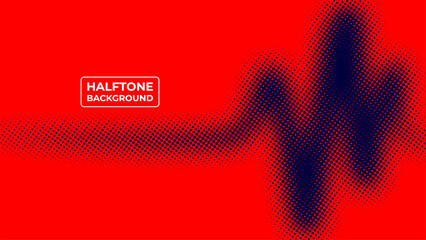 Abstract halftone background with orange and navy color