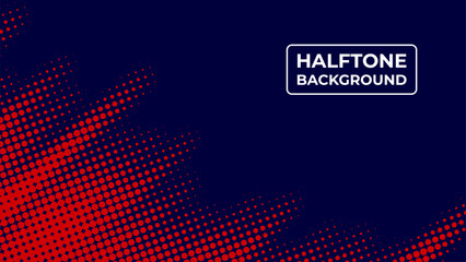 Abstract halftone background with orange and navy color