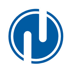 simple Logo. well-structured abstract symbol monogram logo design, using one solid color.