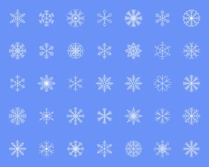Snowflake snow freeze winter thin line outline icon. Snowflake icon. Keep frozen. Snowflake marking. Keep below zero. Air conditioner. Snowflakes thin line icon set. Vector PNG or Jpeg