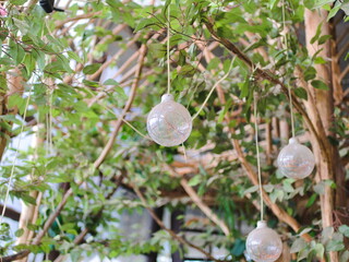 Eco Friendly Indoor Lighting with Bamboo Roof Design