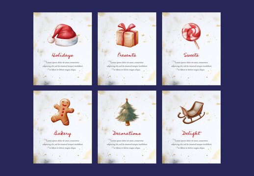 Set of Christmas Social Media Layouts