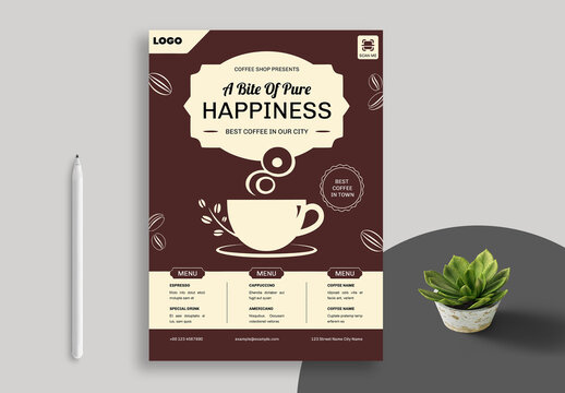 Coffee Shop Flyer Layout