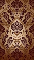 Damask seamless floral pattern. Royal wallpaper.