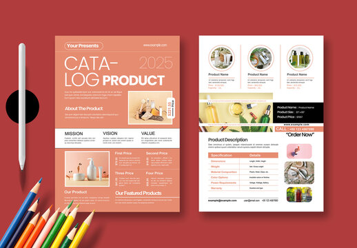 Modern Product Catalog Poster Template