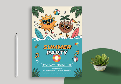 Summer Camp Event Flyer Layout
