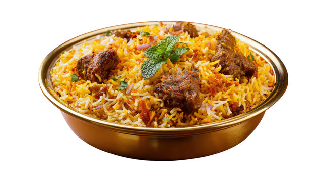 A bowl of food with meat and rice