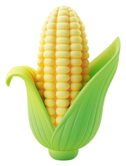 Obraz premium PNG Vibrant corn illustration, modern design