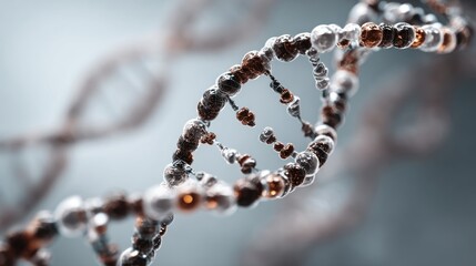 Captivating digital visualization of DNA structure for science illustrations