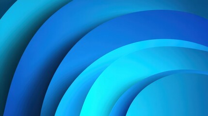 Obraz premium Abstract Waves of Blue Gradient Flowing Seamlessly Creating a Dynamic and Modern Background for Digital Art or Design Projects
