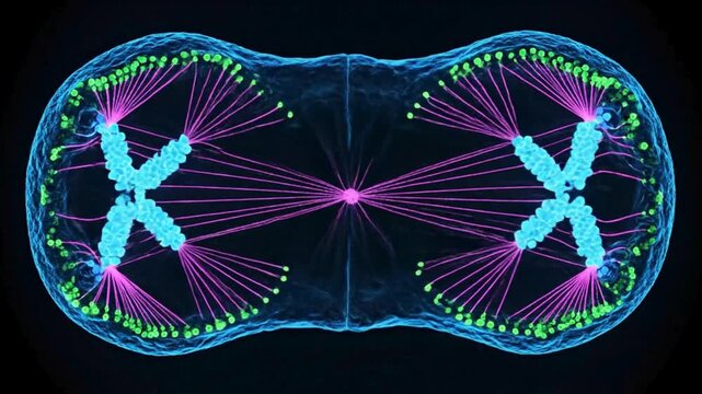 Mitosis in Action &ndash; Watch Cells Divide in Real Time | Biology Animation of Chromosome Separation | How Cells Replicate for Growth & Repair