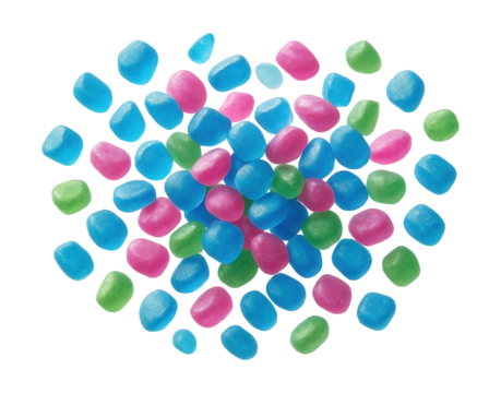 Colored dishwasher salt granules for better visibility and precise dosing in low light.