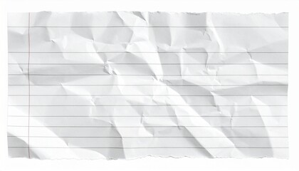 blank crumpled lined paper notebook paper with torn edges
