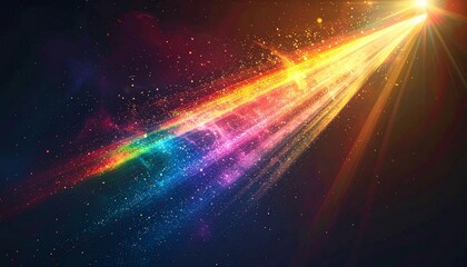 _light leak overlay effect with scratch dust and blur colorfullight