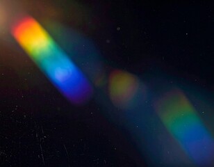 _light leak overlay effect with scratch dust and blur colorfullight