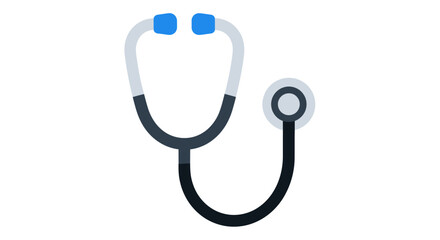 Stethoscope Illustration for Medical Diagnosis and Healthcare.