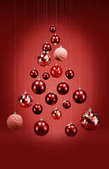 Christmas Baubles Background