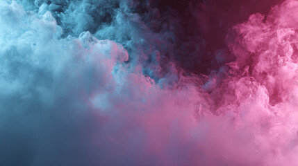 Fototapeta premium A mesmerizing abstract composition featuring swirling, colorful smoke and mist